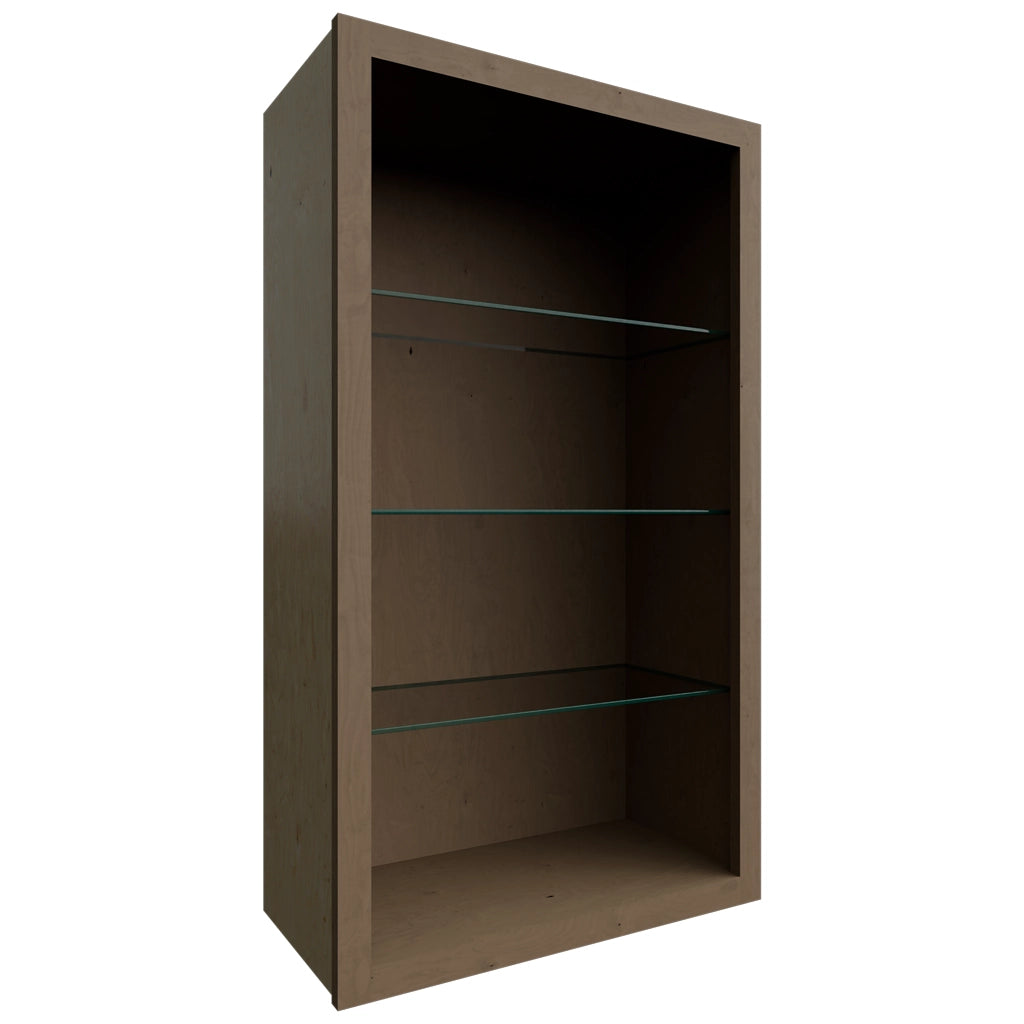 NDW2442 ( Wall | Standard No Door Cabinet - 24"W X 42"H X 12"D ) | Mocha