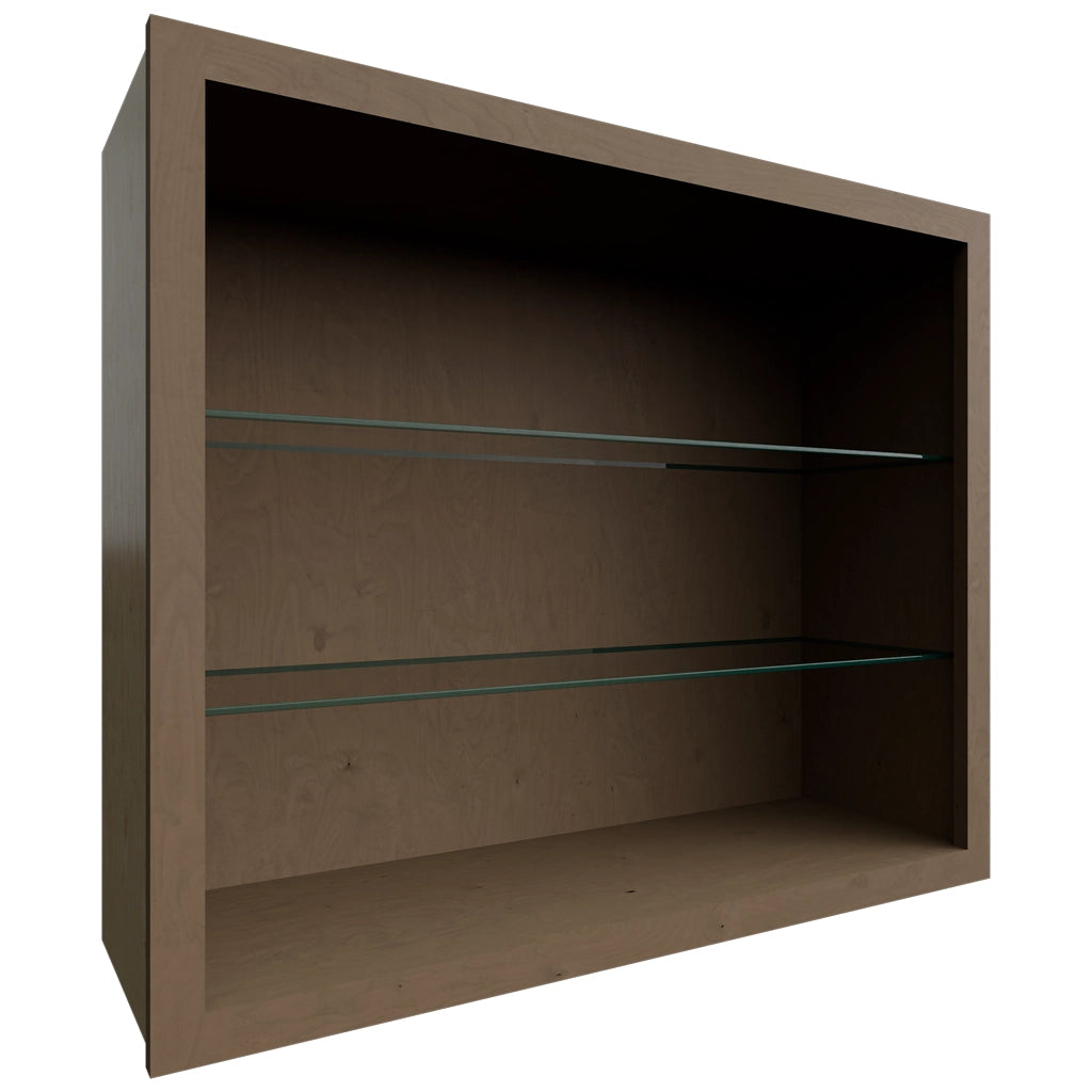 NDW3630 ( Wall | Standard No Door Cabinet - 36"W X 30"H X 12"D ) | Mocha