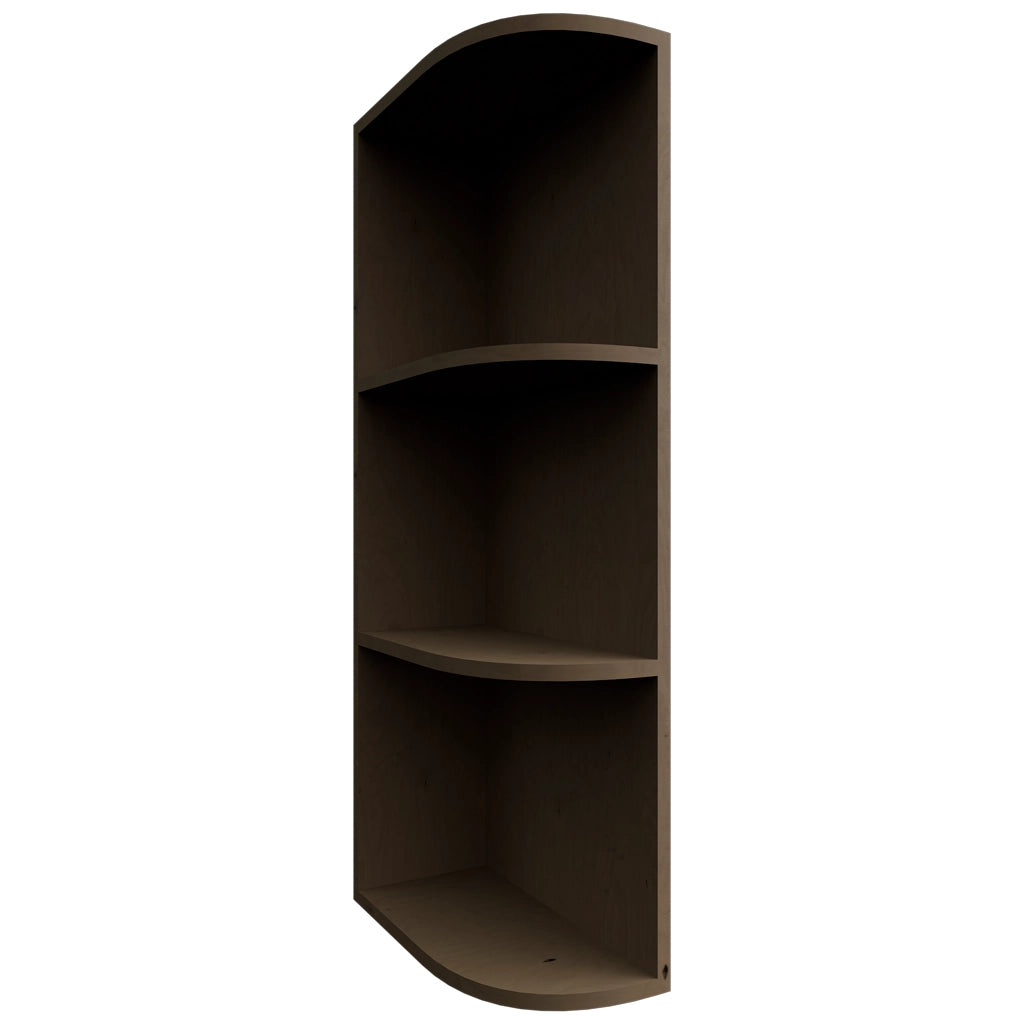 OEL630 ( Wall | Open End Cabinet - 6"W X 30"H X 12"D ) | Mocha