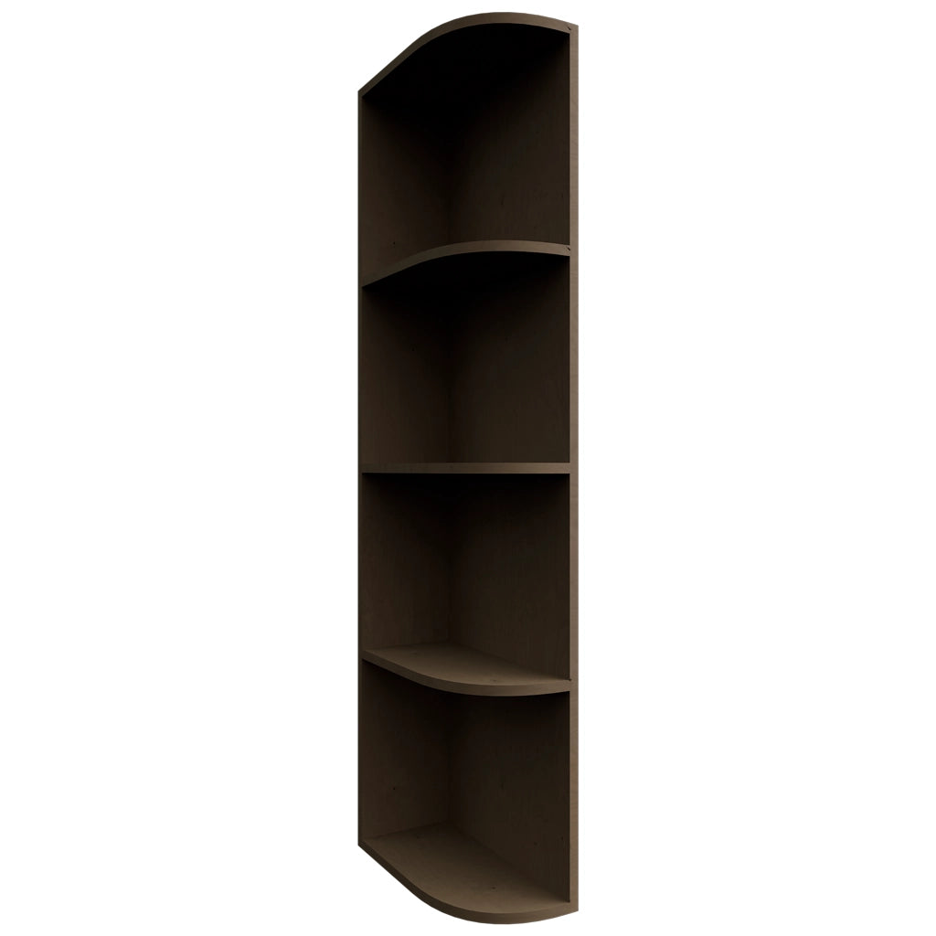 OEL642 ( Wall | Open End Cabinet - 6"W X 42"H X 12"D ) | Mocha