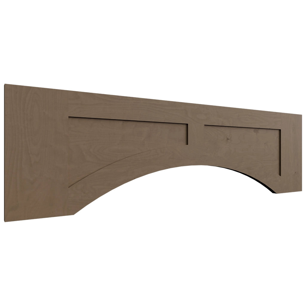 VARP42 ( Wall | Arched Recessed Valance - 42"W X 12"H X 3/4"T ) | Galaxy Mocha