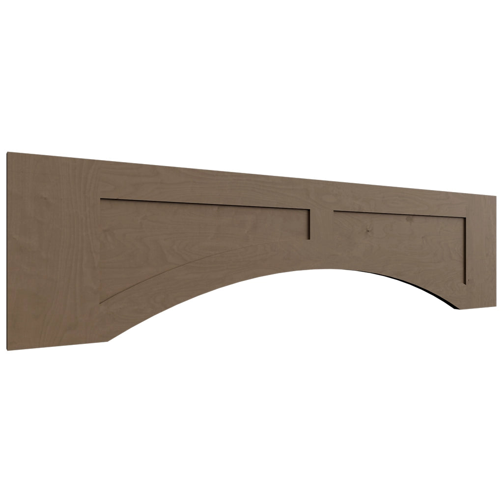 VARP48 ( Wall | Arched Recessed Valance - 48"W X 12"H X 3/4"T ) | Galaxy Mocha