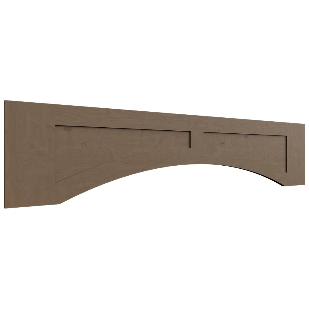 VARP54 ( Wall | Arched Recessed Valance - 54"W X 12"H X 3/4"T ) | Galaxy Mocha