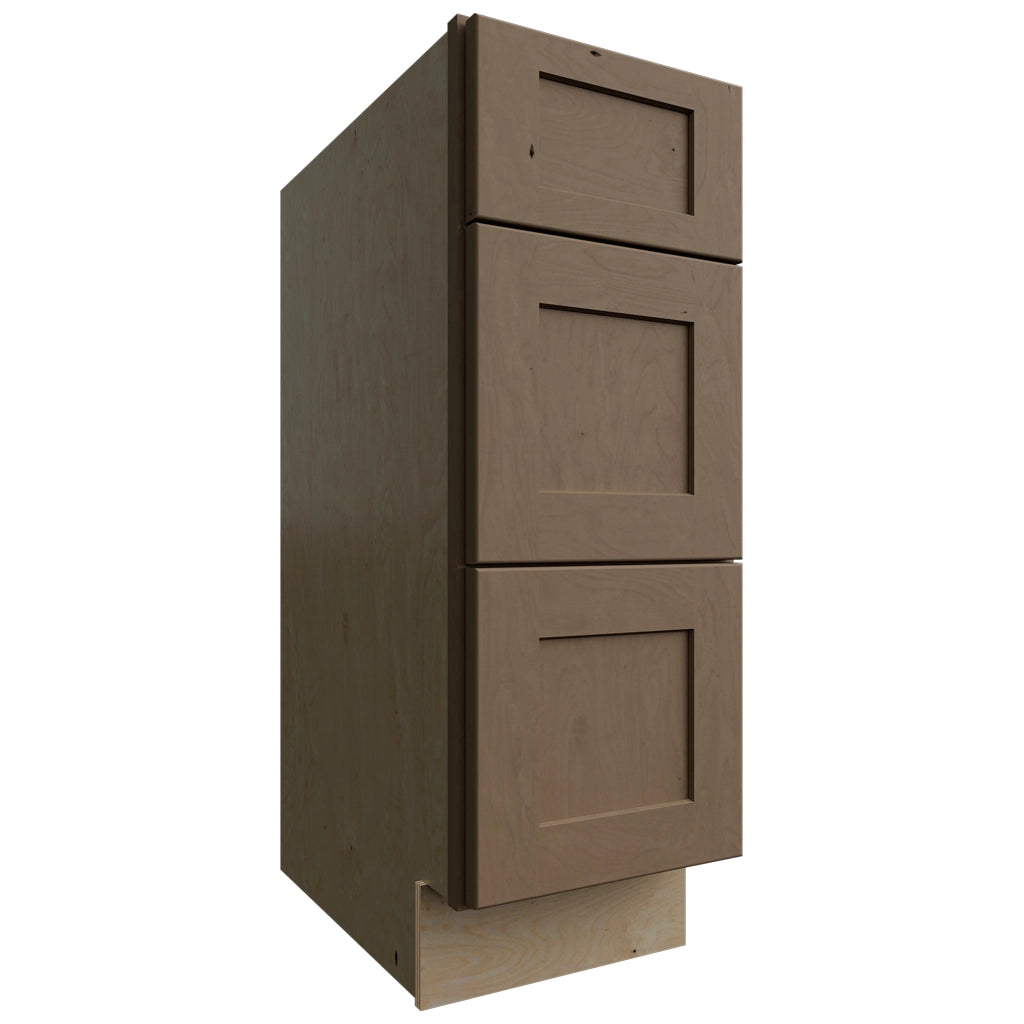 VDB12-34 (Tocador | Mueble con cajones - 30 cm de ancho x 87 cm de alto x 53 cm de profundidad) | Galaxy Mocha