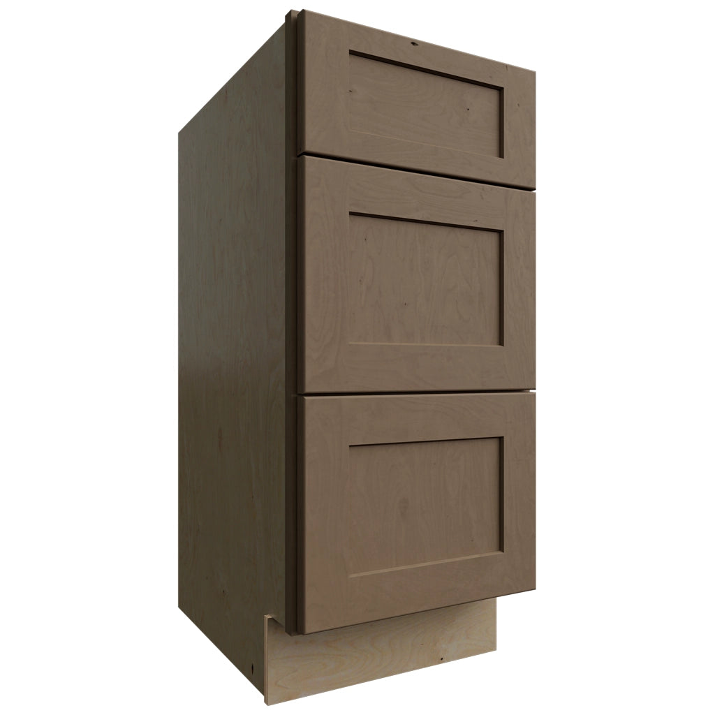 VDB15-34 ( Vanity | Drawer Cabinet - 15"W X 34-1/2"H X 21"D ) | Galaxy Mocha