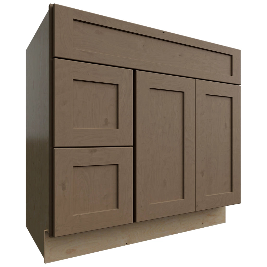 VSD36DL ( Vanity | Combo Cabinet - 36"W X 34-1/2"H X 21"D ) | Galaxy Mocha