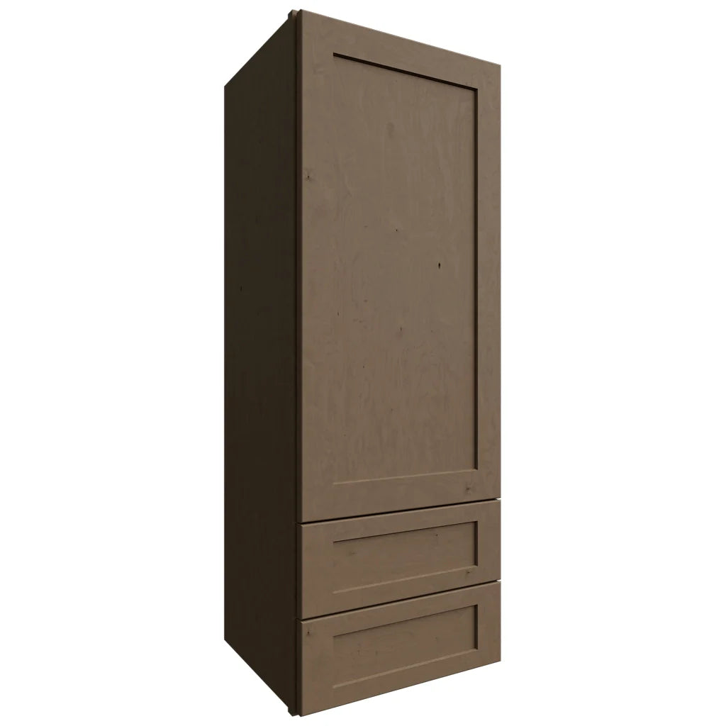 WD1848 - Wall - Drawer Cabinet - 18 W X 48 H X 15 D - Galaxy Mocha
