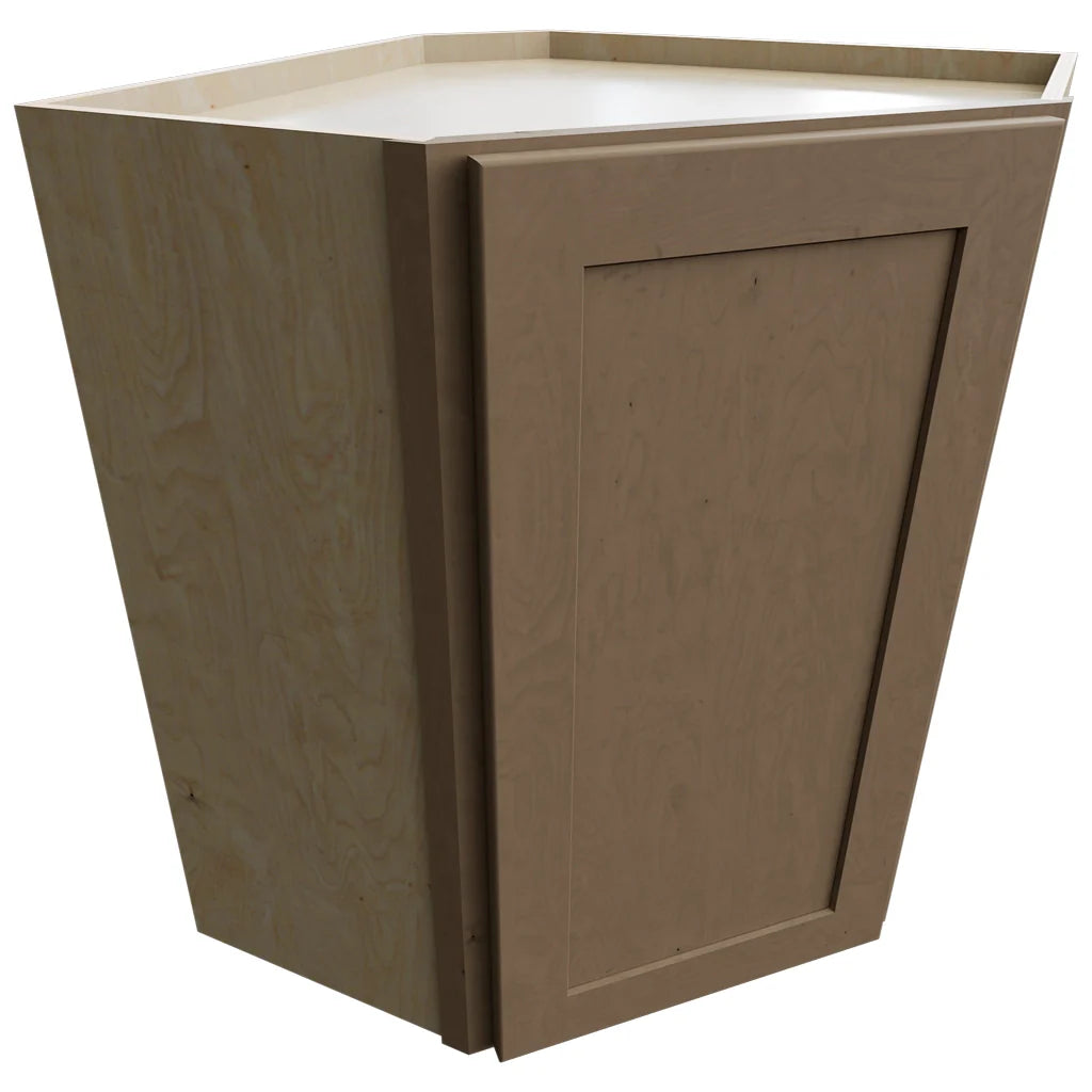 WDC2430 - Wall Corner - Diagonal Cabinet - 24 W X 30 H X 24 D - Galaxy Mocha