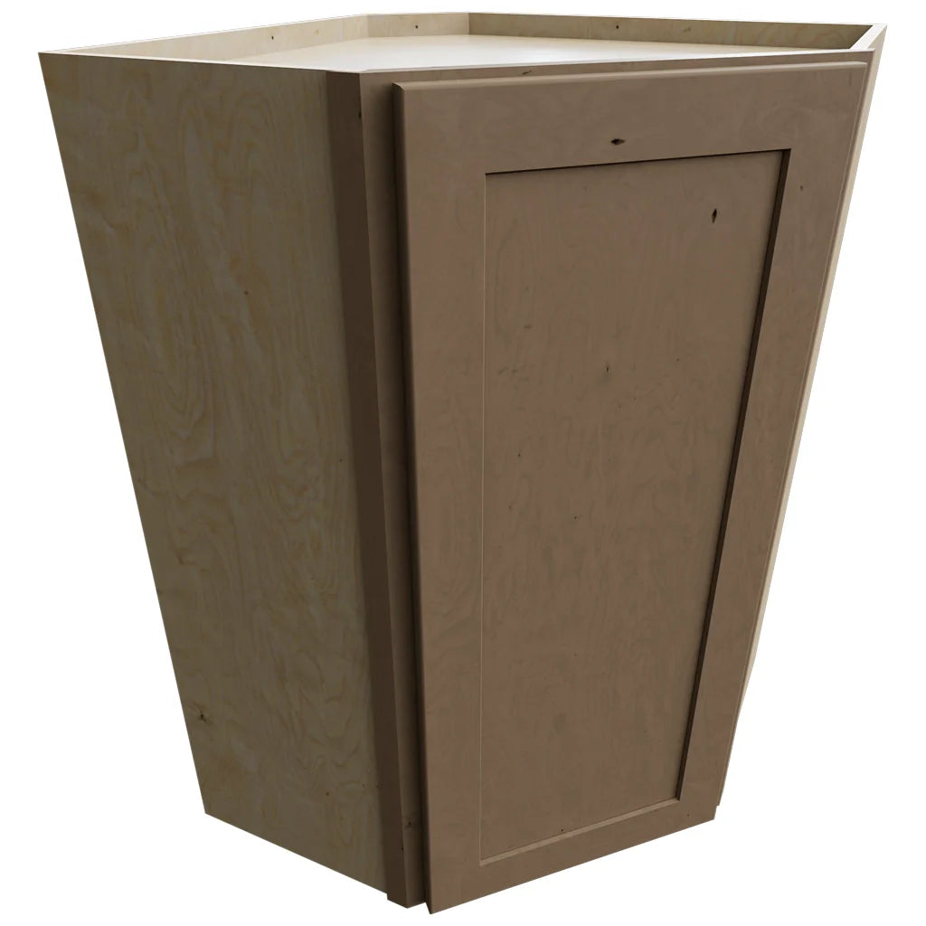 WDC2436 - Wall Corner - Diagonal Cabinet - 24 W X 36 H X 24 D - Galaxy Mocha
