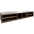WO366 - Wall - Organizer Rack - 30 W X 6 H X 12 D - Mocha