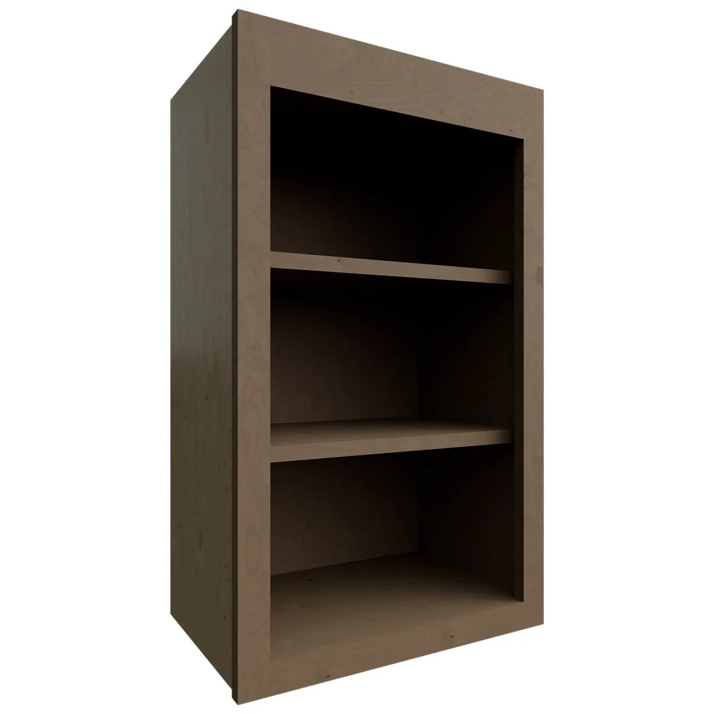 WOS1830 - Wall - Open Shelf - 18 W X 30 H X 12 D - Galaxy Mocha