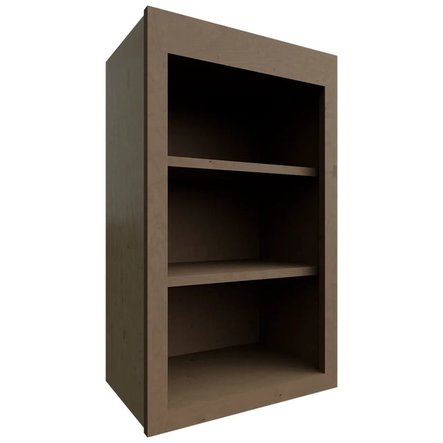 WOS1830 - Wall - Open Shelf - 18 W X 30 H X 12 D - Galaxy Mocha