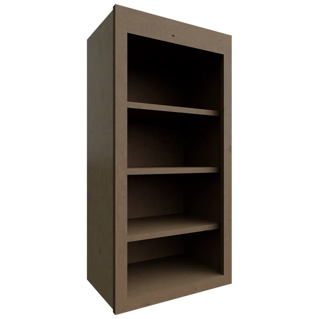 WOS1836 - Wall - Open Shelf - 18 W X 36 H X 12 D - Galaxy Mocha