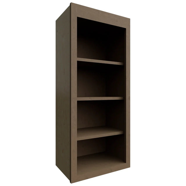 WOS1842 - Wall - Open Shelf - 18 W X 42 H X 12 D - Galaxy Mocha