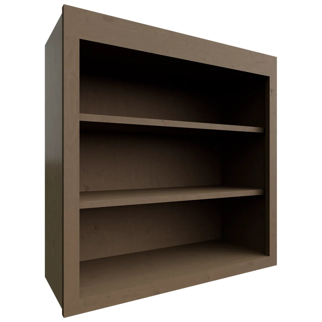 WOS3030 - Wall - Open Shelf - 30 W X 30 H X 12 D - Galaxy Mocha