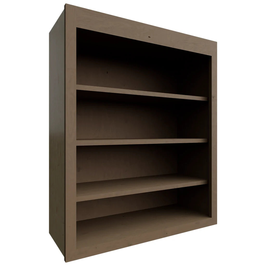 WOS3036 - Wall - Open Shelf - 30 W X 36 H X 12 D - Galaxy Mocha