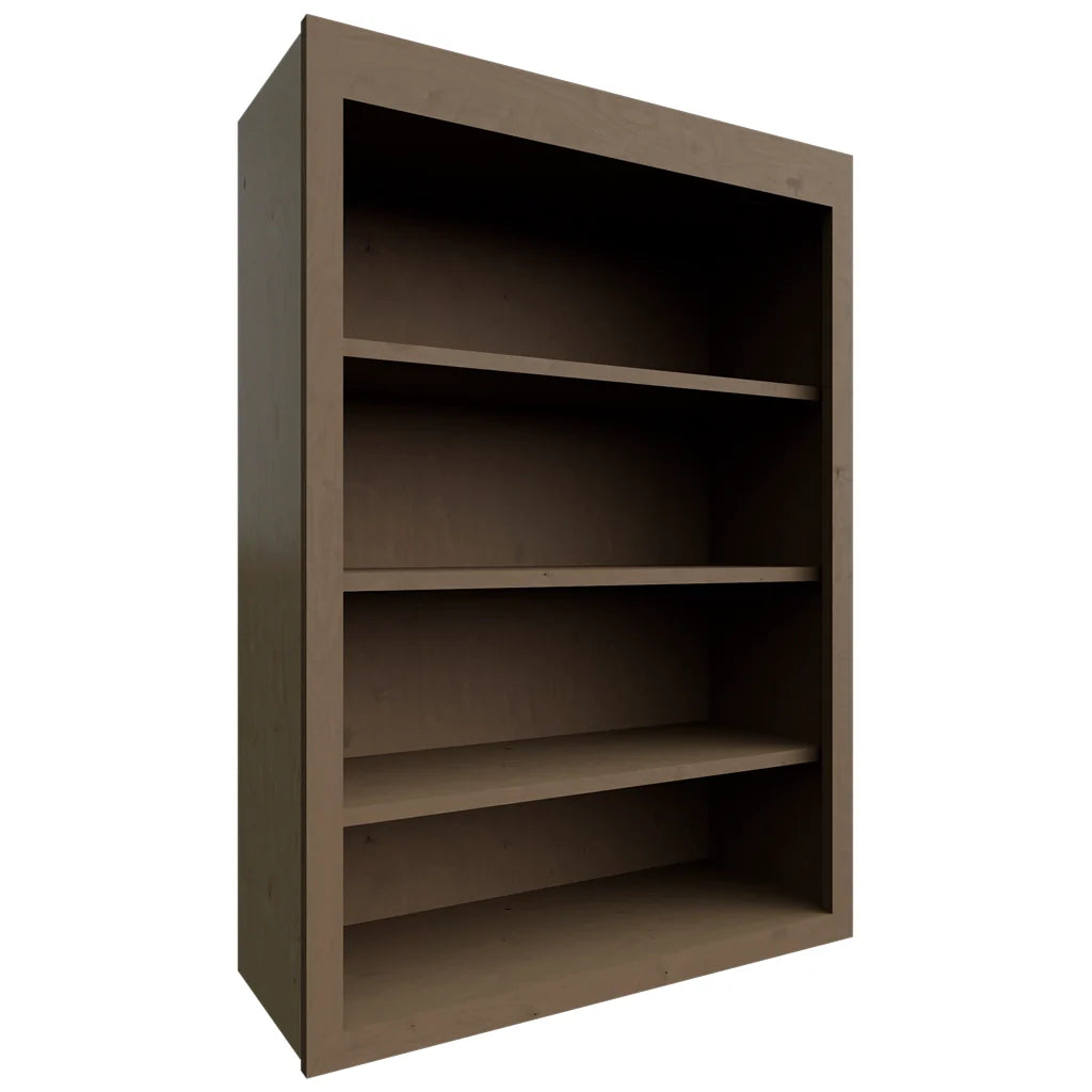 WOS3042 - Wall - Open Shelf - 30 W X 42 H X 12 D - Galaxy Mocha
