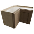 WPC2415 - Wall Corner - Pie Cabinet - 24 W X 15 H X 24 D - Galaxy Mocha