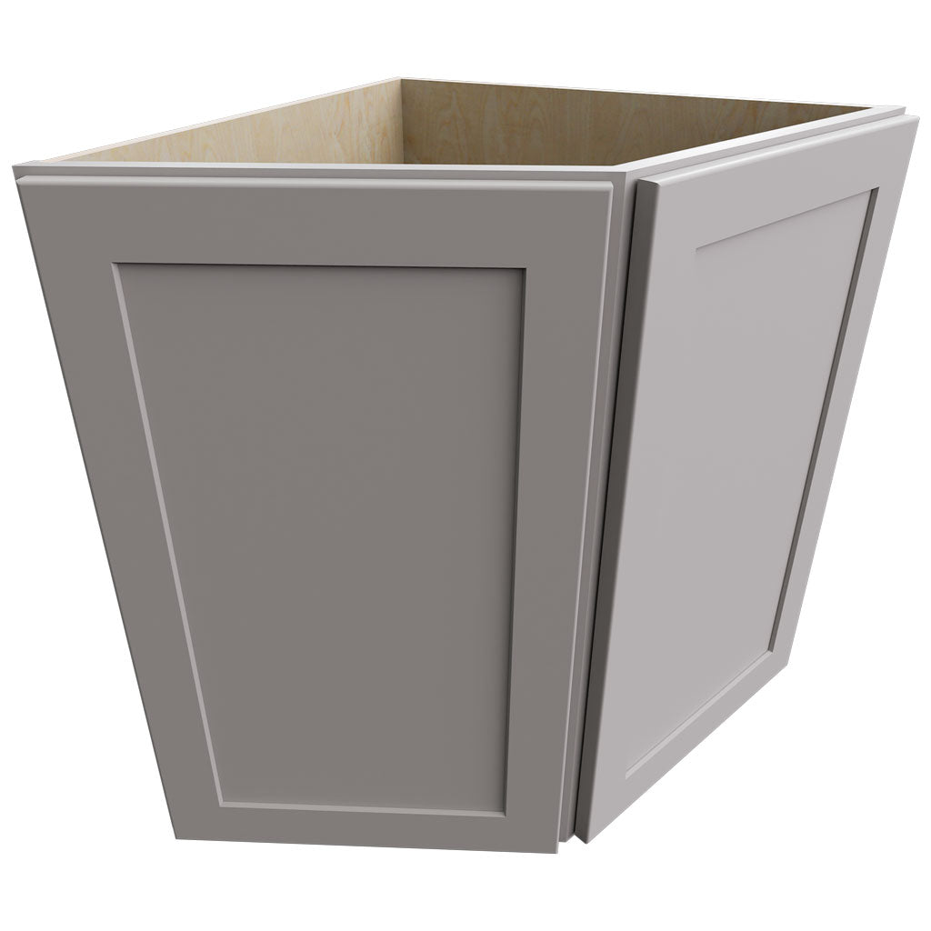 BRA24 - Base - Return Angle Cabinet - 24 W X 34-1 2 H X 24 D - Galaxy Nickel