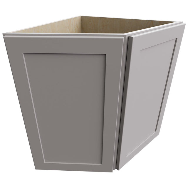 BRA24 - Base - Return Angle Cabinet - 24 W X 34-1 2 H X 24 D - Galaxy Nickel