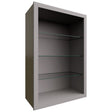 NDW2436 - Wall - Standard No Door Cabinet - 24 W X 36 H X 12 D - Nickel