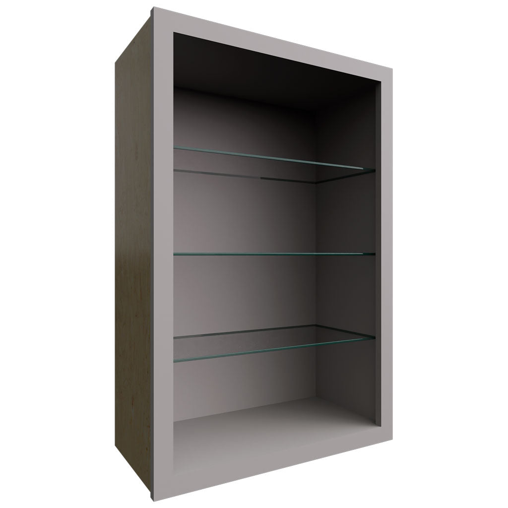 NDW2436 - Wall - Standard No Door Cabinet - 24 W X 36 H X 12 D - Nickel