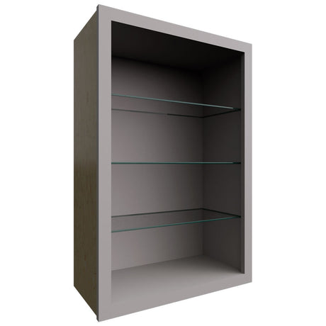 NDW2436 - Wall - Standard No Door Cabinet - 24 W X 36 H X 12 D - Nickel