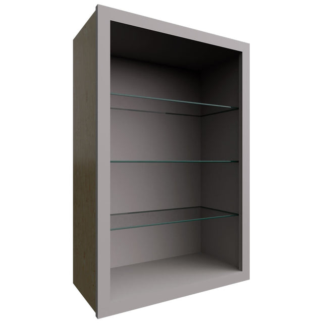 NDW2436 - Wall - Standard No Door Cabinet - 24 W X 36 H X 12 D - Nickel