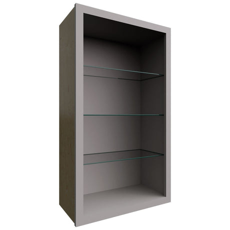 NDW2442 - Wall - Standard No Door Cabinet - 24 W X 42 H X 12 D - Nickel
