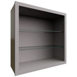 NDW3030 - Wall - Standard No Door Cabinet - 30 W X 30 H X 12 D - Nickel
