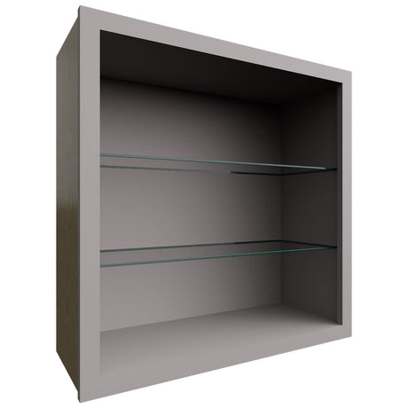 NDW3030 - Wall - Standard No Door Cabinet - 30 W X 30 H X 12 D - Nickel