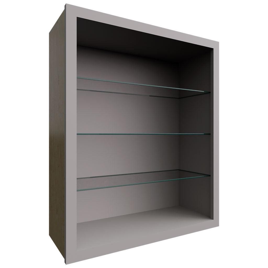 NDW3036 - Wall - Standard No Door Cabinet - 30 W X 36 H X 12 D - Nickel