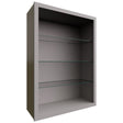 NDW3042 - Wall - Standard No Door Cabinet - 30 W X 42 H X 12 D - Nickel