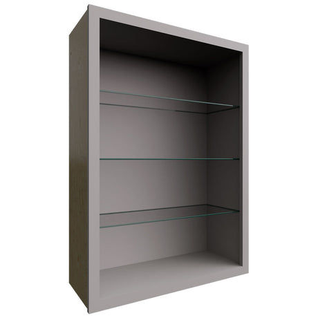 NDW3042 - Wall - Standard No Door Cabinet - 30 W X 42 H X 12 D - Nickel