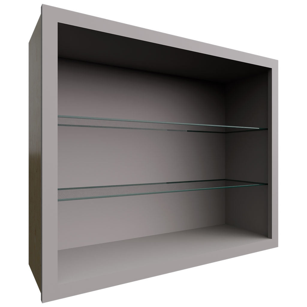 NDW3630 - Wall - Standard No Door Cabinet - 36 W X 30 H X 12 D - Nickel