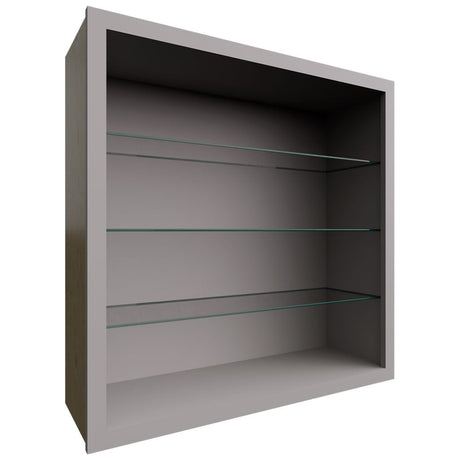 NDW3636 - Wall - Standard No Door Cabinet - 36 W X 36 H X 12 D - Nickel