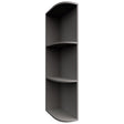 OEL636 - Wall - Open End Cabinet - 6 W X 36 H X 12 D - Nickel