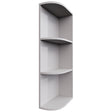OER630 - Wall - Open End Cabinet - 6 W X 30 H X 12 D - Nickel
