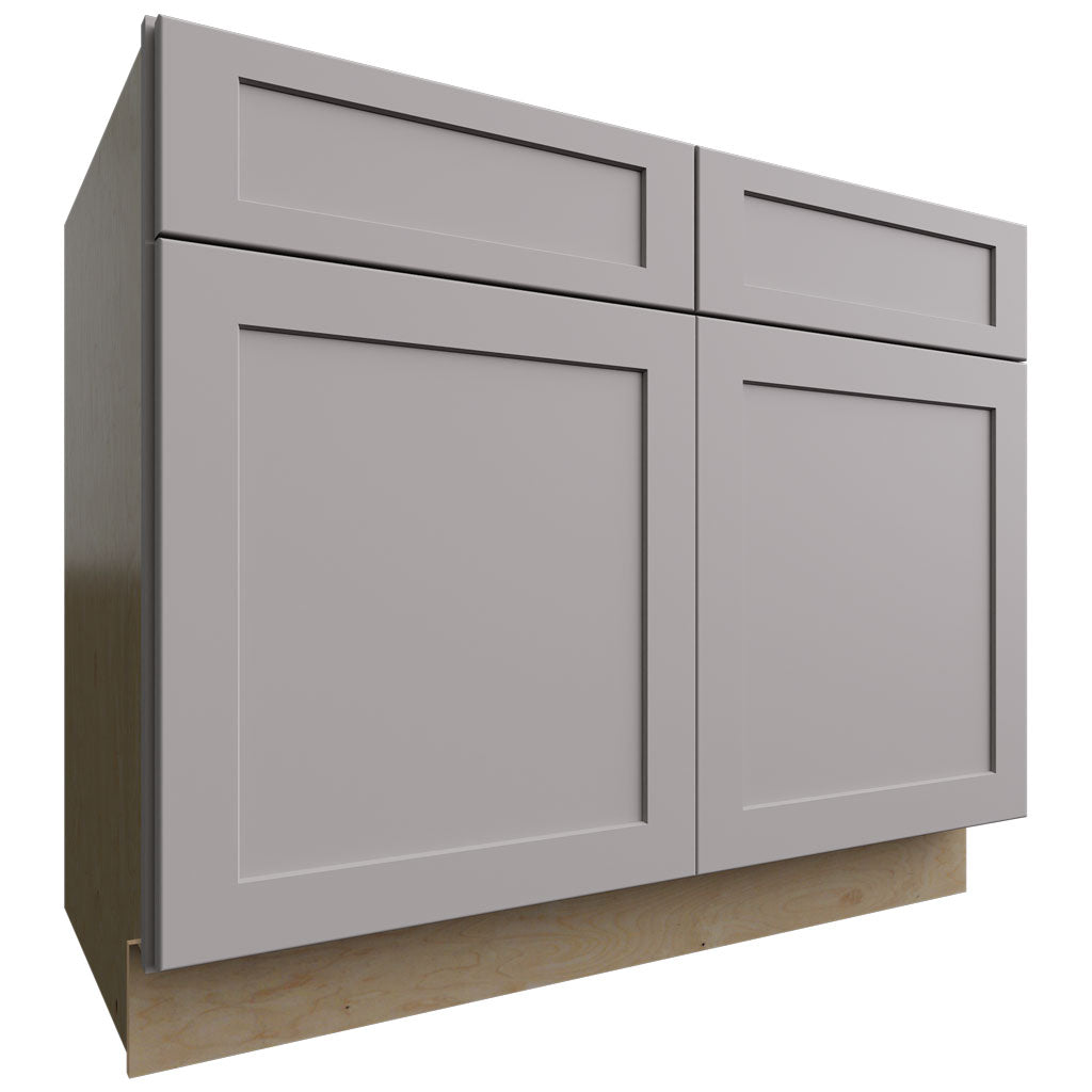 SB42 - Base - Sink Cabinet - 42 W X 34-1 2 H X 24 D - Galaxy Nickel
