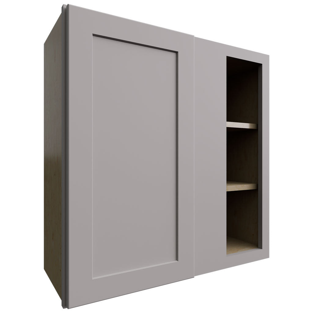 WBC3030 - Wall Corner - Blind Cabinet - 30 W X 30 H X 12 D - Galaxy Nickel