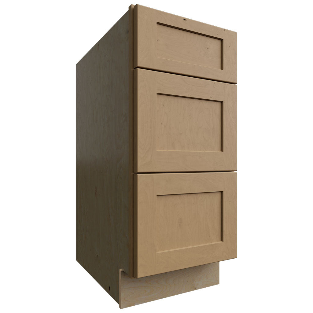 DB15 - Base - 3 Drawers Cabinet - 15 W X 34-1 2 H X 24 D - Galaxy Timber