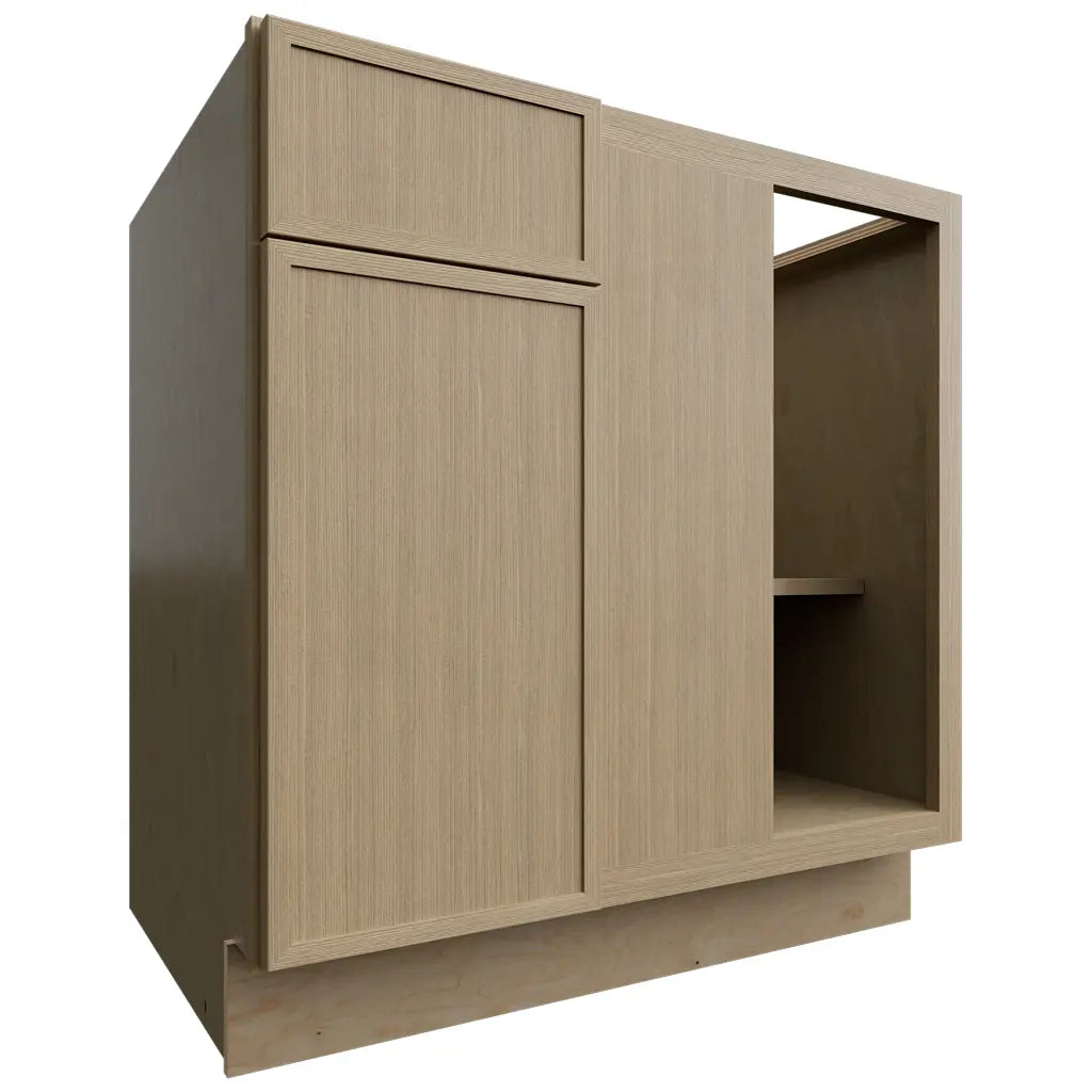 BLB39/42 (Esquina base | Gabinete ciego - 99 cm de ancho x 87 cm de alto x 61 cm de profundidad) | Roble desierto Luna