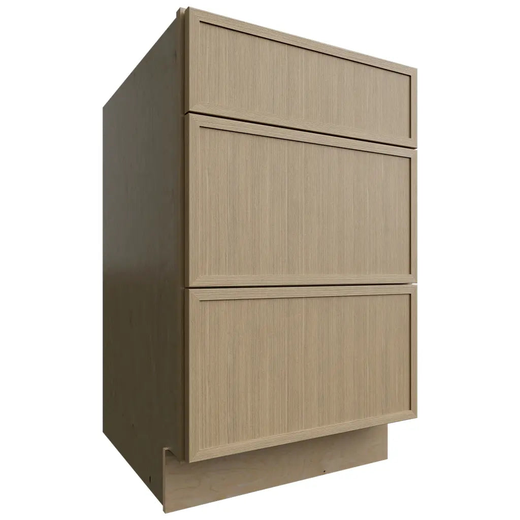 DB21 ( Base | 3 Drawers Cabinet - 21"W X 34-1/2"H X 24"D ) | Luna Desert Oak
