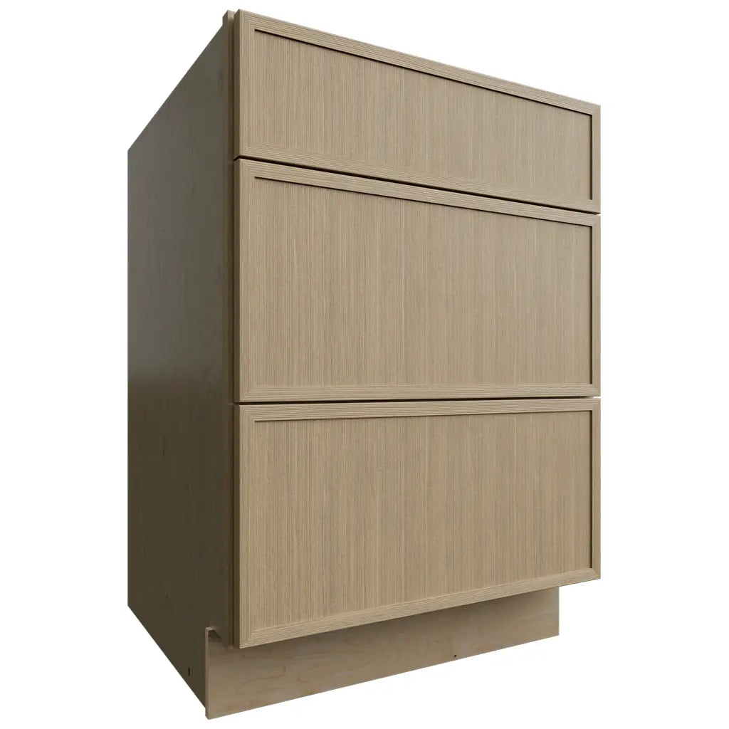 DB24 ( Base | 3 Drawers Cabinet - 24"W X 34-1/2"H X 24"D ) | Luna Desert Oak