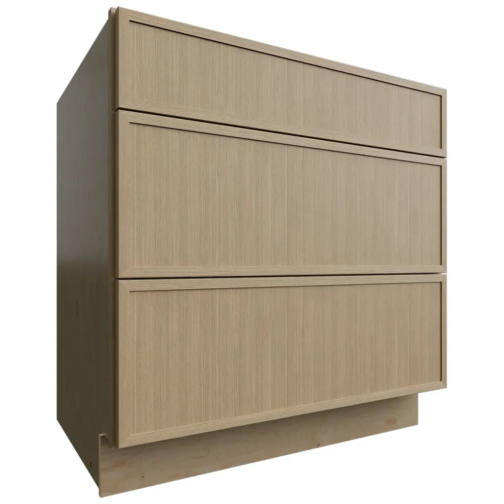 DB33 ( Base | 3 Drawers Cabinet - 33"W X 34-1/2"H X 24"D ) | Luna Desert Oak
