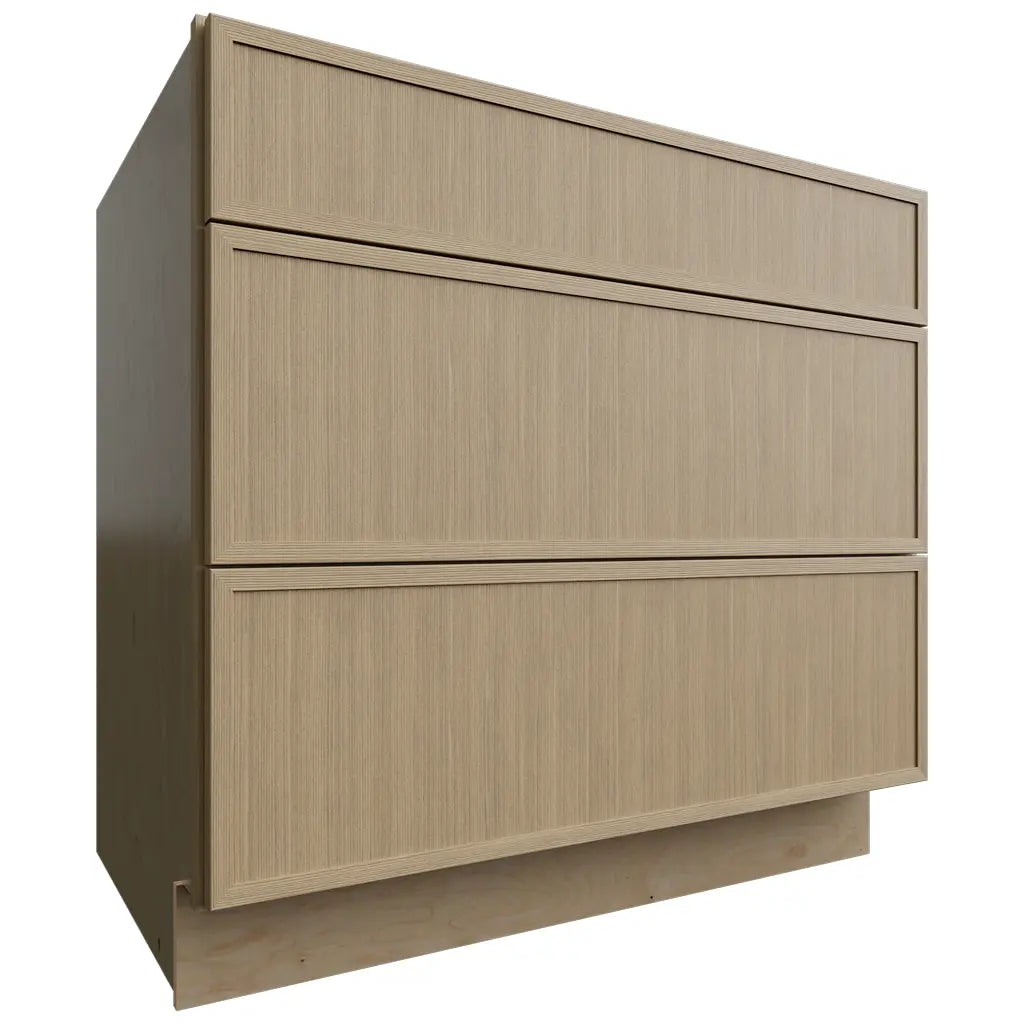 DB36 ( Base | 3 Drawers Cabinet - 36"W X 34-1/2"H X 24"D ) | Luna Desert Oak