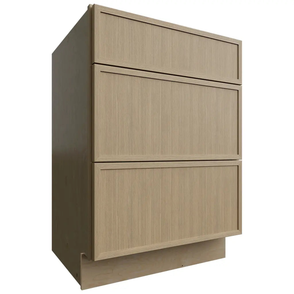 VDB24-34 (Tocador | Mueble con cajones - 61 cm de ancho x 87 cm de alto x 53 cm de profundidad) | Roble del desierto Luna