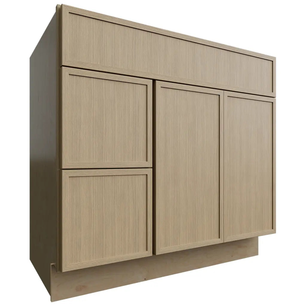 VSD36DL (Tocador | Mueble combinado - 91 cm de ancho x 87 cm de alto x 53 cm de profundidad) | Roble desierto Luna