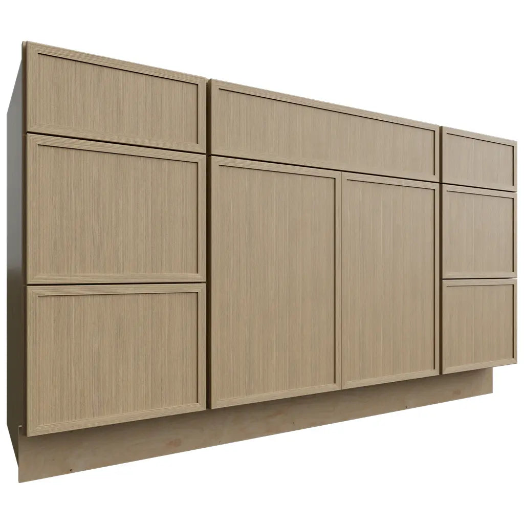 VSD60SINGLE (Tocador | Mueble combinado - 60" de ancho x 34-1/2" de alto x 21" de profundidad) | Roble desierto Luna
