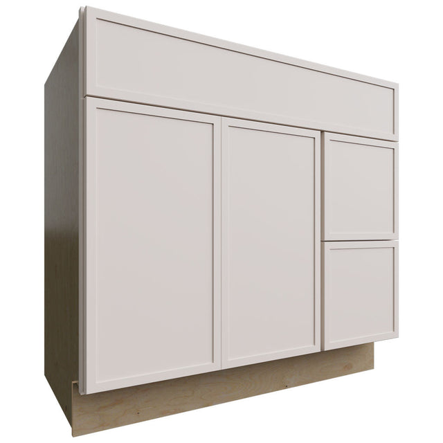 VSD36DR - Vanity - Combo Cabinet - 36 W X 34-1 2 H X 21 D - Luna Dove